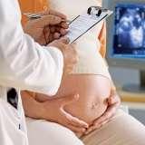 pregnant woman in doctor's office