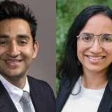 Headshots of Dr. Aparna Bhaduri and Dr. Kunal Patel. 